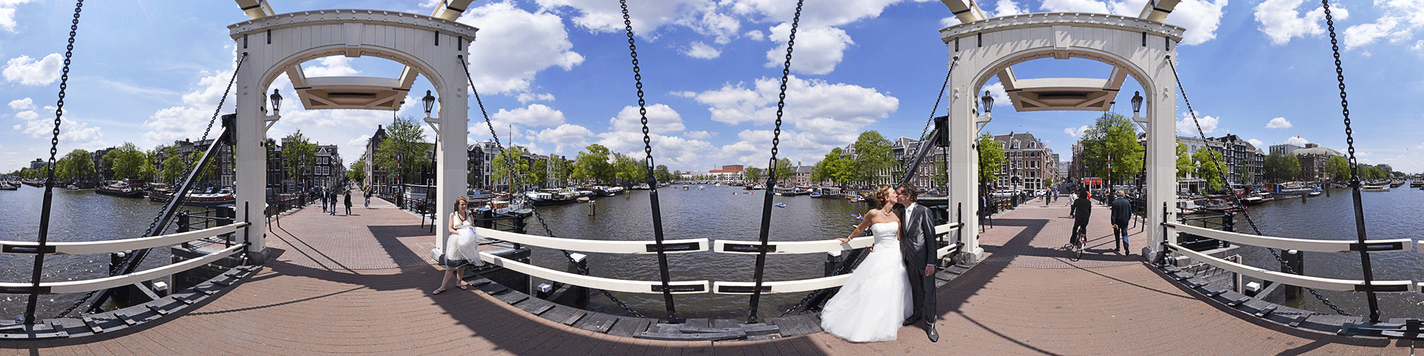 Panoramafoto van Amsterdam